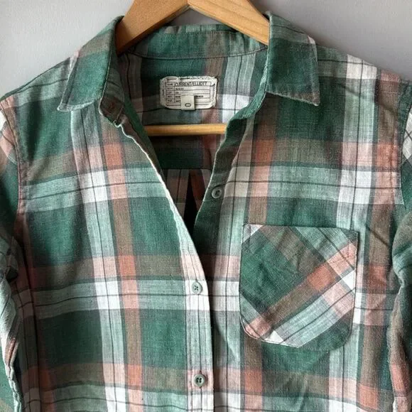 Cur­rent/El­liott The Slim Boy Shirt Plaid Long Sleeve But­ton Down - Picture 4 of 8